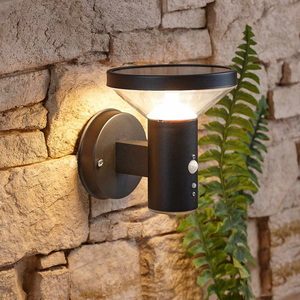 Click to view product details and reviews for Biard Wide Angle Solar Wall Light With Motion Sensor Biard Wide Angle Black Solar Wall Light With Motion Sensor.